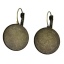 Immagine di Ottone Orecchino Accessori Tondo Tono del Bronzo Basi per Cabochon Addetti 20mm 3.3cm x 21mm posta / filo: ( 0.8mm )， 20 Pz