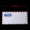 Image de Enveloppe en Papier Rectangle Lettre Blanc 21.8cm x 10.8cm, 30 Pcs