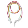 Bild von Velvet Veloursleder Halskette Mix Farben 45cm lang, 10 Streifen