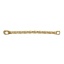 Picture of Brass Charm Pendants For Earrings Braided Brass Tone 25mm x2mm(1" x 1/8"), 200 PCs