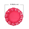 Picture of Resin Embellishments Round At Random Cabochon Settings (Fits 26mm Dia) 4.4cm(1 6/8") Dia, 20 PCs