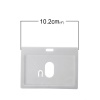 Imagen de PVC Horizontal ID Tarjeta de Identificación Cloruro Gris 10.2cm x 7.4cm 1 Paquete ( Aprox 10 PCs/ Paquete)