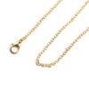 Picture of Jewelry Necklace Oval Gold Plated Cable Chain 61cm(24") long, Chain Size: 3x2mm(1/8"x1/8"), 1 Plate(Approx 12 PCs)