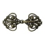 Immagine di Ottone Hook Chiusura Cuore Tono del Bronzo 45mm x 21mm, 5 Set