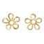 Picture of Brass Filigree Beads Caps Flower Gold Plated (Fits 16mm Beads) 9mm( 3/8") x 9mm( 3/8"), 200 PCs