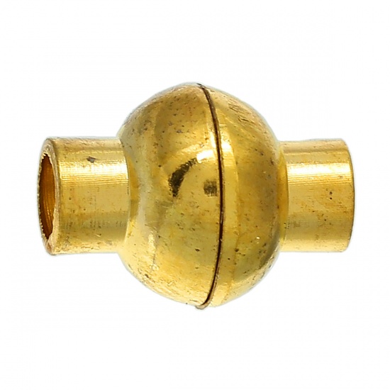 Picture of Zinc Based Alloy Magnetic Clasps Lantern Gold Plated 11mm x 8mm, 10 Sets
