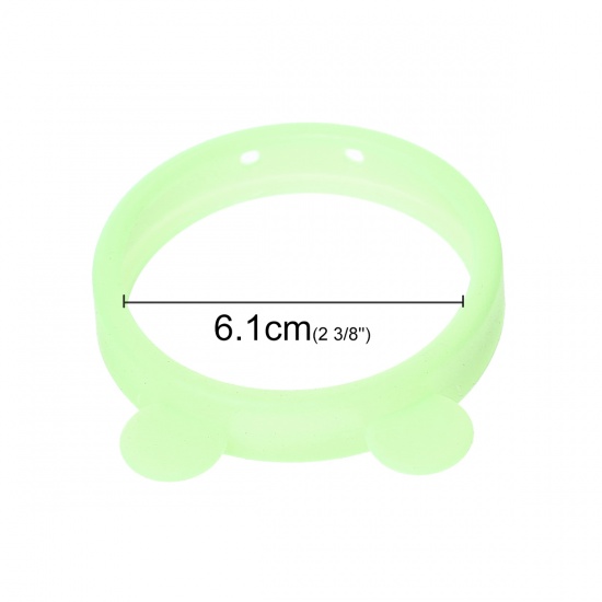 Immagine di Silicone Polsino Verde Fluorescente lunghezza:22cm 5 Pz