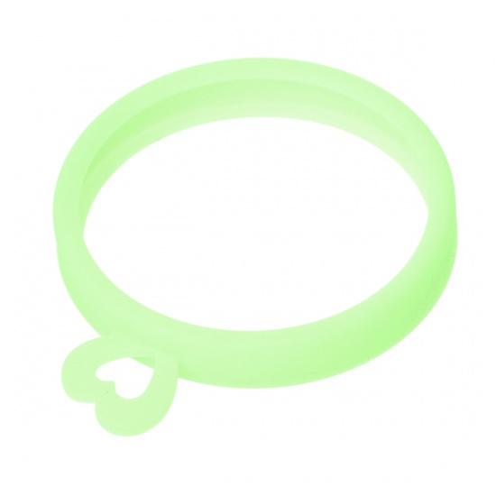 Immagine di Silicone Polsino Verde Fluorescente lunghezza:23.5cm 5 Pz