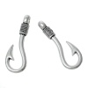 Picture of Zinc Based Alloy Anchor Hook Clasps Antique Silver 37mm x 13mm, 20 PCs