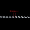 Изображение Латунь Позолоченные цепочки "крест" Посеребренный 2.4x1.9mm, 5 М                                                                                                                                                                                              