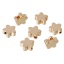 Immagine di Ottone Perline per la Creazione di Gioielli con Ciondoli Fai-da-te Colore Oro 14K Stella a Cinque Punte 6mm x 6mm, Foro:Circa 1.2mm, 20 Pz