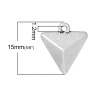 Изображение Подвески Треугольник Античное Серебро Основы для Кабошонов (Для 10мм x 11мм ) 15мм x 14мм, 20 ШТ