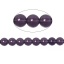 Изображение Аметист (Имитация) Бусины Круглые Фиолетовый Прозрачный Около 8мм Диаметр, Отверстие: Пример 1.5мм, 38.7см длина, 1 Нитка (Пример 52 шт / 1 нитка