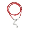 Picture of Wax Cord Necklace Red 47cm(18 4/8") long, 10 PCs