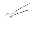 Picture of Wax Rope Cord Necklace Black Color 45.5cm(17 7/8") long, 2 PCs