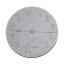 Bild von Holz Cabochons Verzierung Rund Grau , mit Glocke Muster, 3.8cm D., 30 Stück