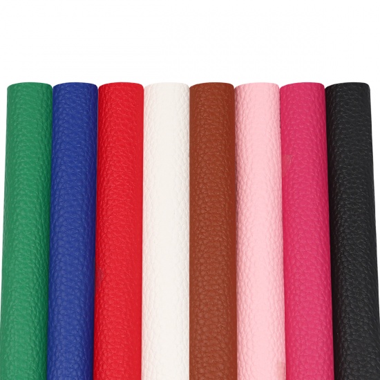 Picture of PU Leather Fabric Set For DIY Earings Pendants Multicolor 21cm x 16cm, 1 Set