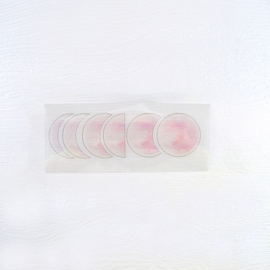 シリコーン レジンクラフト用素材 ピンク 月 1 パック の画像
