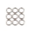 Picture of 1.5mm 304 Stainless Steel Closed Soldered Jump Rings Findings Round Silver Tone 8mm Dia., 100 PCs