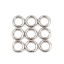 Picture of 100 PCs 8mm Dia., 1.5mm(15 gauge) 304 Stainless Steel Open Jump Rings Findings For Jewelry Making Silver Tone Round