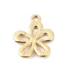 Picture of Zinc Based Alloy Charms Flower 16K Real Gold Plated 18mm x 15mm, 10 PCs