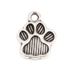 Picture of Zinc Based Alloy Pet Memorial Charms Paw Claw Antique Silver Color 15mm x 12mm, 100 PCs