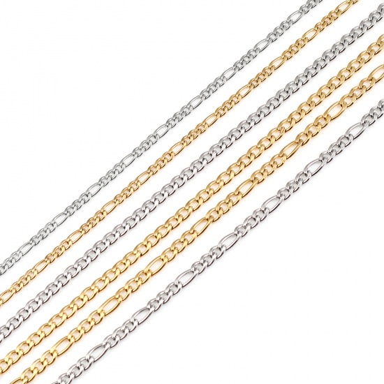 Immagine di 304 Acciaio Inossidabile Elegante Collana con Cordino Lariat con Maschera Facciale e Occhiali Tono Argento Ovale 54cm Lunghezza, 1 Pz