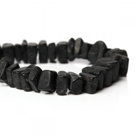 Coconut Shell Spacer Beads Irregular Black About 9mm x 7mm - 7mm x 6mm, Hole: Approx 1mm, 40cm long, 2 Strands (Approx 112 PCs/Strand)