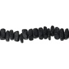 Image de Perles en Coquille de Coco Forme Irrégulier Noir 9mm x 7mm - 7mm x 6mm, Tailles de Trous: 1mm, 2 Enfilades 40cm Long/Enfliade, 112PCs/Enfilade