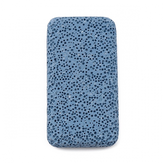 Immagine di Lava Rock Felt Oil Diffuser Pads Rectangle Blue 53mm x 37mm, 1 Piece