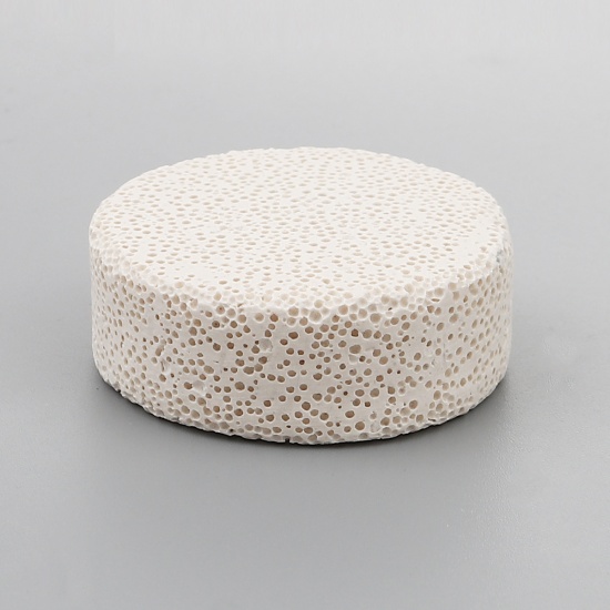 Immagine di Lava Rock Felt Oil Diffuser Pads Round Creamy-White 4.3cm Dia., 1 Piece