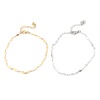 Picture of 1 Piece Vacuum Plating 304 Stainless Steel Anklet Gold Plated Lightning Heart