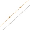 Imagen de 304 Stainless Steel Anklet Gold Plated Oval Heart 1 Piece