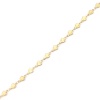 Picture of 1 Piece Vacuum Plating 304 Stainless Steel Anklet Gold Plated Heart