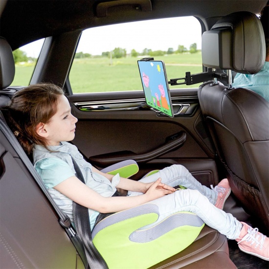 Imagen de 360°Rotation Tablet Holder for Car Back Seat Black & Red, 1 Set