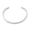 Picture of 304 Stainless Steel Open Cuff Bangles Bracelets Silver Tone Message " This Too Shall Pass " 17cm(6 6/8") long, 1 Piece