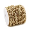 Picture of Brass Link Cable Chain Findings U-shaped Gold Plated 16x9mm, 1 M                                                                                                                                                                                              