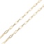 Immagine di Ottone Cavo Catena Accessori Ovale Vero Oro Placcato 10x5mm, 1 M