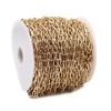 Picture of Brass Link Cable Chain Findings Oval Real Gold Plated 10x5mm, 1 M