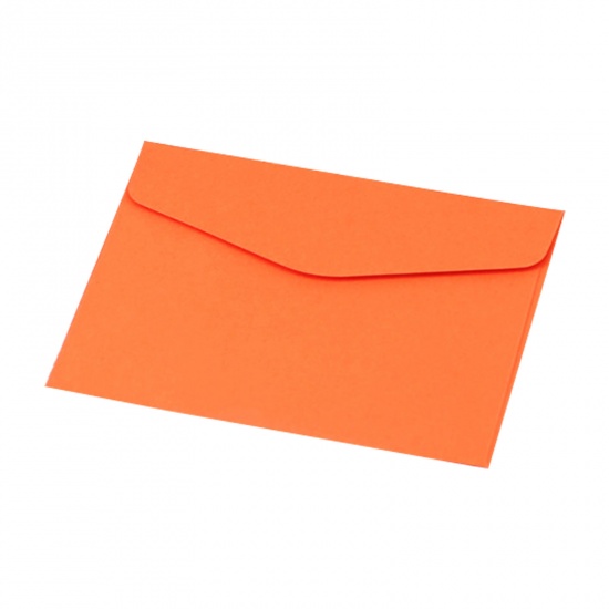Immagine di Carta Busta Rettangolo Rosso Arancione Lunghezza: 11.5cm, Larghezza: 8.2cm, 20 Pz