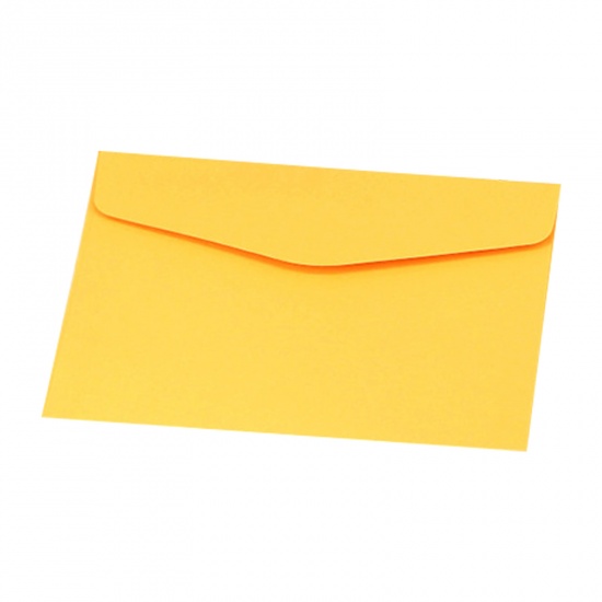 Picture of Paper Pure Color Envelope Rectangle Yellow 11.5cm x 8.2cm, 20 PCs