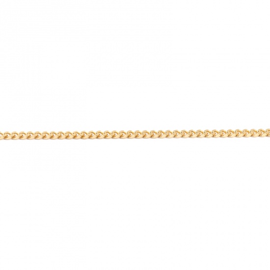 Bild von 304 Edelstahl Panzerkette Kette Halskette Vergoldet 60cm lang, 1 Strang