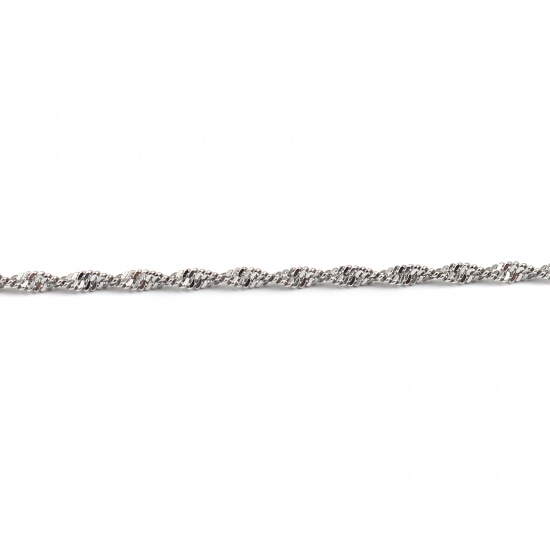 Picture of 304 Stainless Steel Stylish Bracelets Silver Tone 17cm(6 6/8") long, 1 Piece