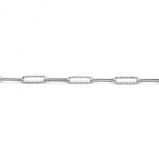 Picture of 304 Stainless Steel Necklace For DIY Jewelry Making Silver Tone 59cm(23 2/8") long, 1 Piece