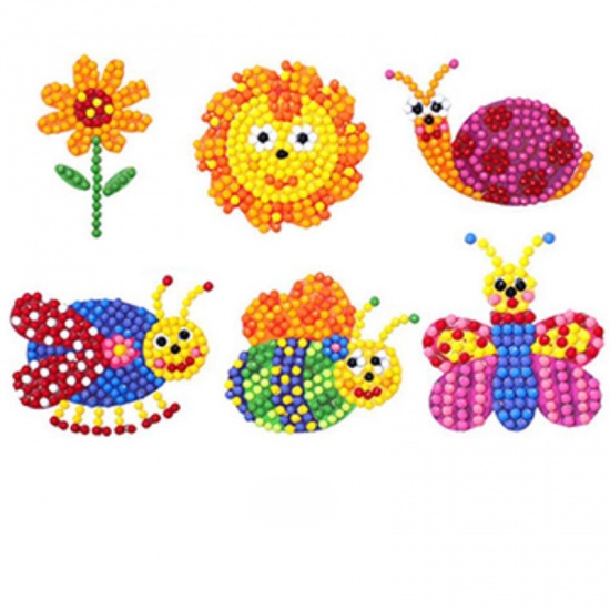 Picture of Resin Insect Embroidery DIY Kit Diamond Painting Rhinestone Bee Animal Mixed Color 1 Set ( 6 PCs/Set)