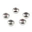 Immagine di Ottone Perline Tondo Vero Platino Placcato Come 6.5mm Dia, Foro: circa 1.2mm, 5 Pz