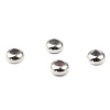 Picture of Brass Beads Round Real Platinum Plated About 6.5mm Dia, Hole: Approx 1.2mm, 5 PCs                                                                                                                                                                             