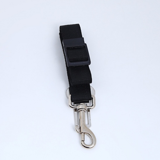 Immagine di Black - 80x2.5cm Adjustable Pet Dog Car Seat Belt Leash Safety Buckle Car Supplies, 1 Piece