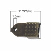 Immagine di Lega di Ferro Corda di Collana Terminale Capocorda per Collana Tono del Bronzo 11mm x 6mm, 500 Pz