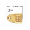 Immagine di Lega di Ferro Corda di Collana Terminale Capocorda per Collana Oro Placcato 11mm x 6mm, 500 Pz